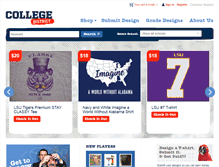Tablet Screenshot of collegedistrict.com